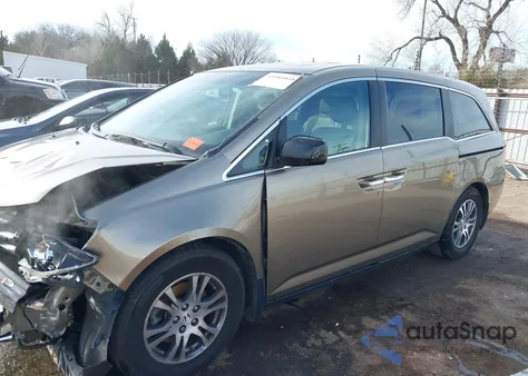2012 Honda Odyssey Ex-L from USA, damaged, VIN 5FNRL5H64CB112083